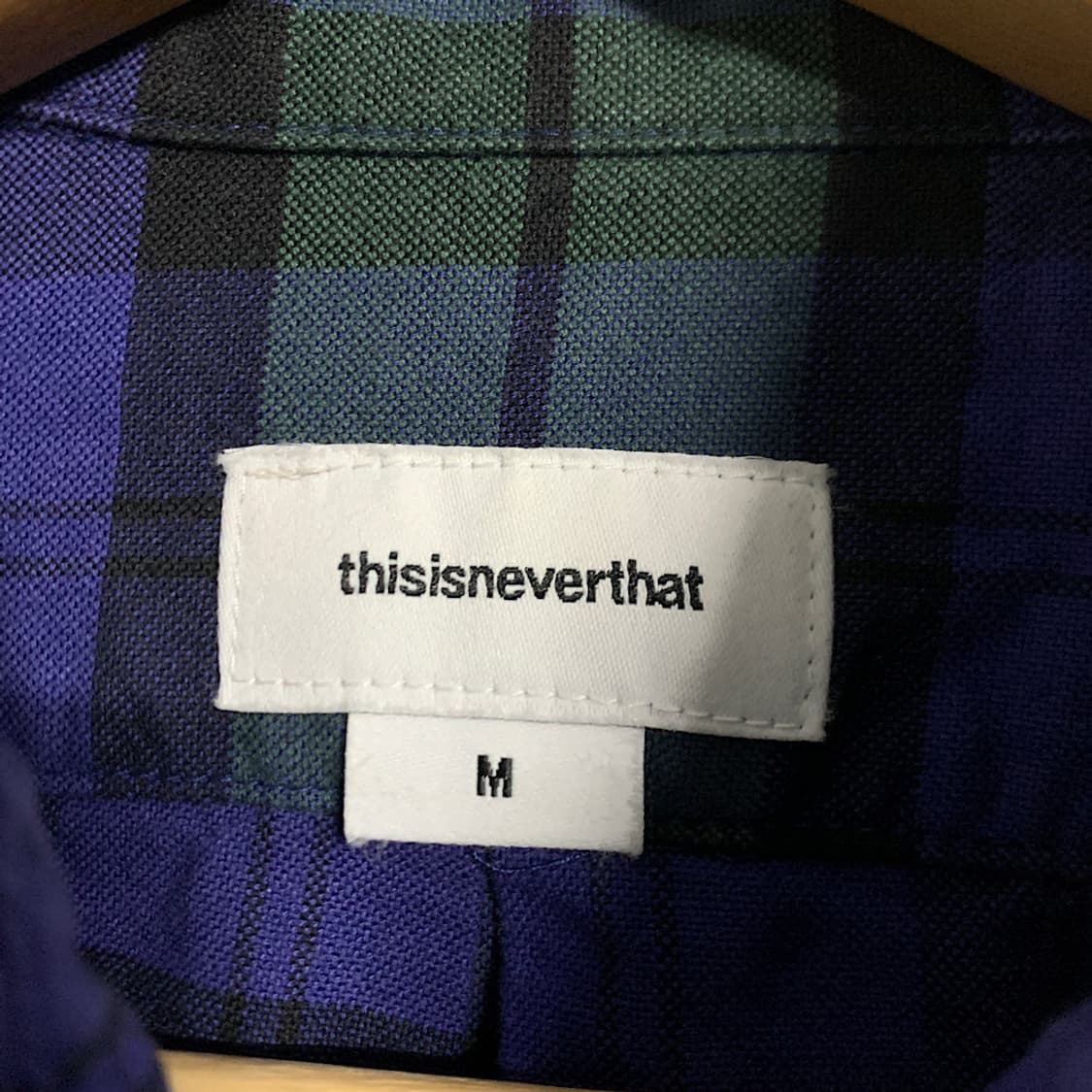 디스이즈네버댓 타탄 체크 셔츠 M 상품이미지2