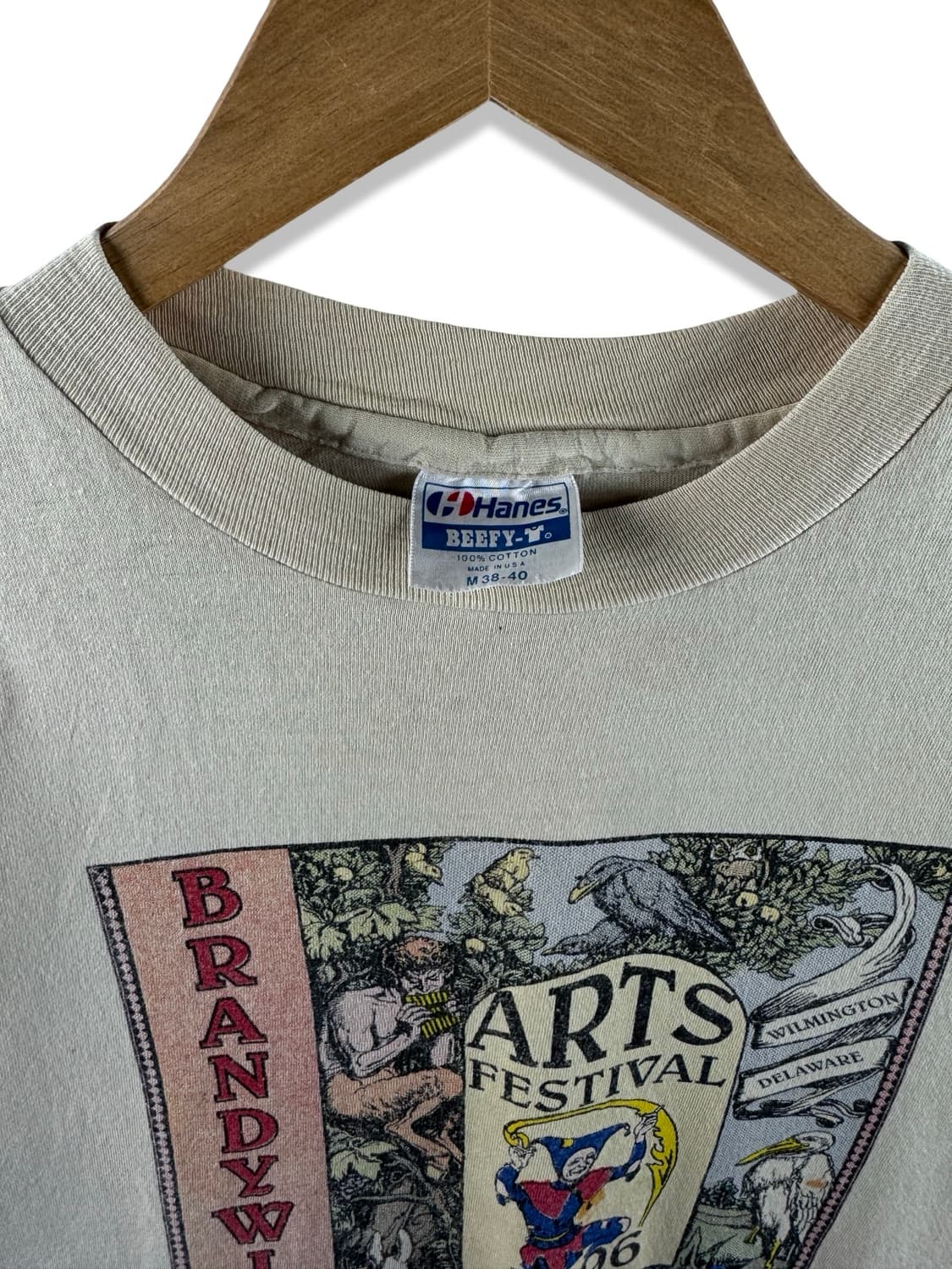 90S 미국제조 델라웨어 축제 그래픽 싱글스티치 티셔츠2288 상품이미지2