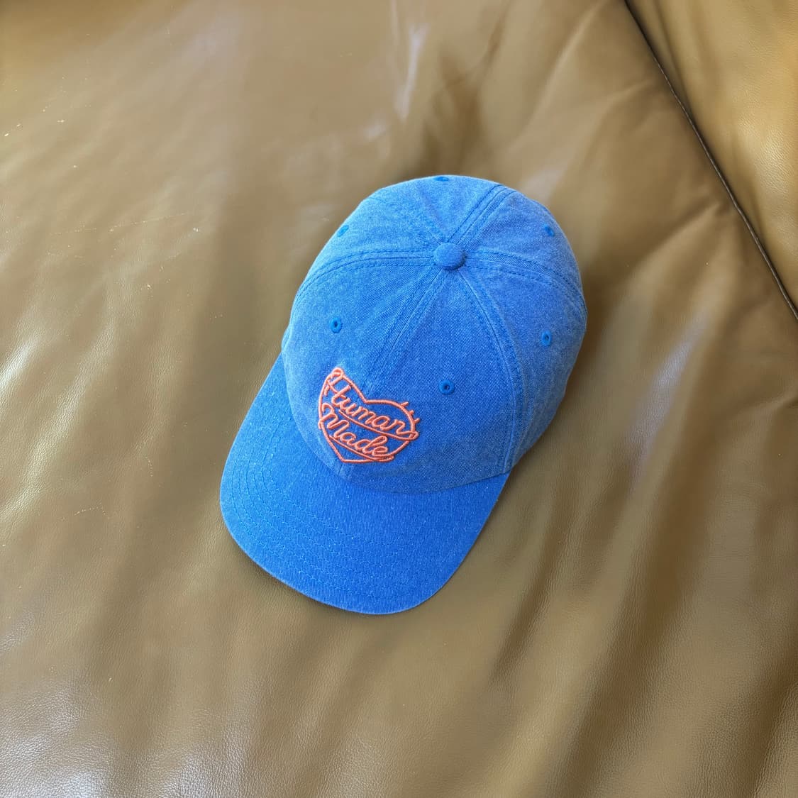휴먼메이드 6패널 볼캡 모자 워시드 블루 상품이미지6