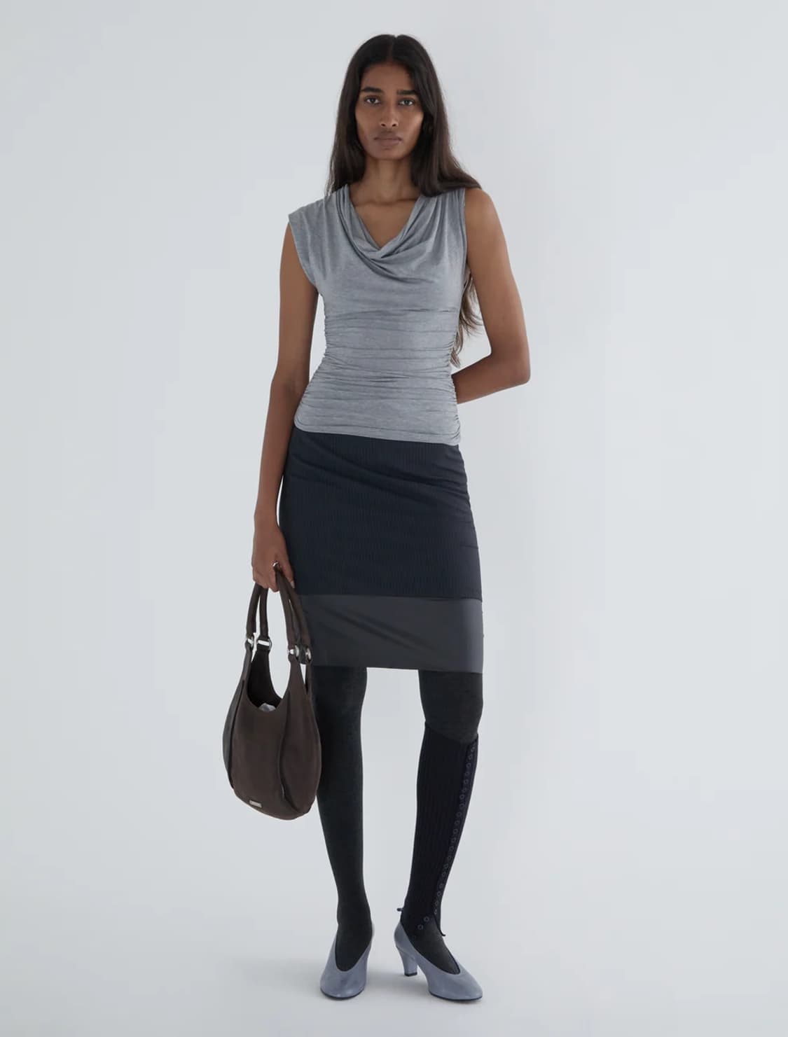 [36]팔로마울 Ongi 믹스 스커트 상품이미지1