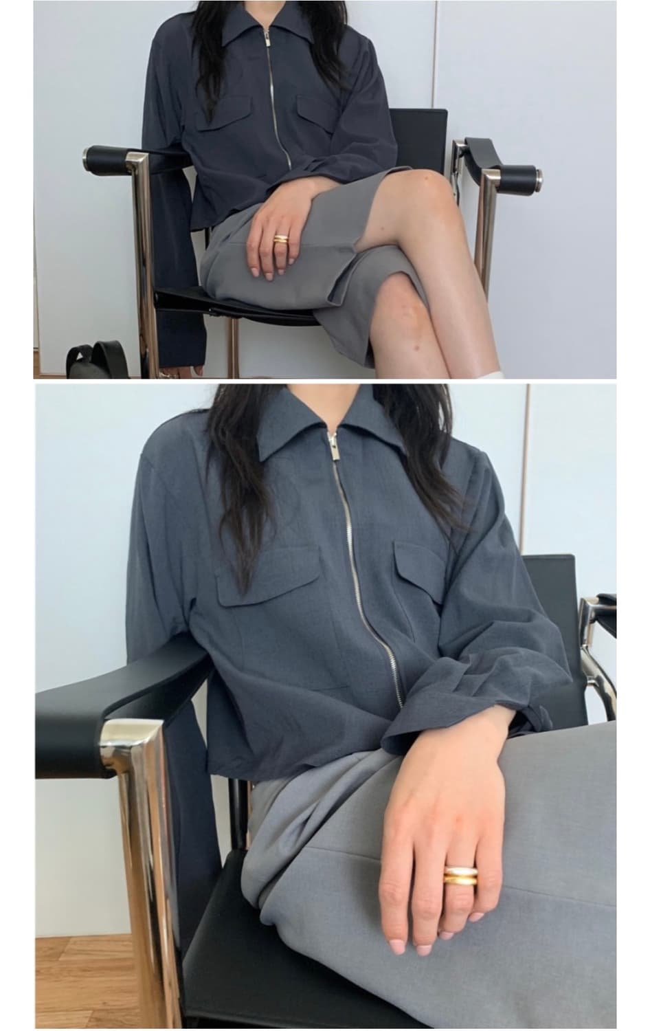 새상품) 얇은 점퍼 자켓 상품이미지3