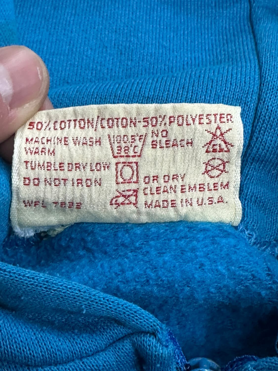 70s 러셀 래이디스 블루 후드집업 S 상품이미지6