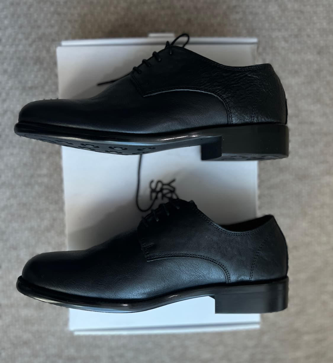 홀리 홀스하이드 컴포트 더비 슈즈 블랙,260 상품이미지8