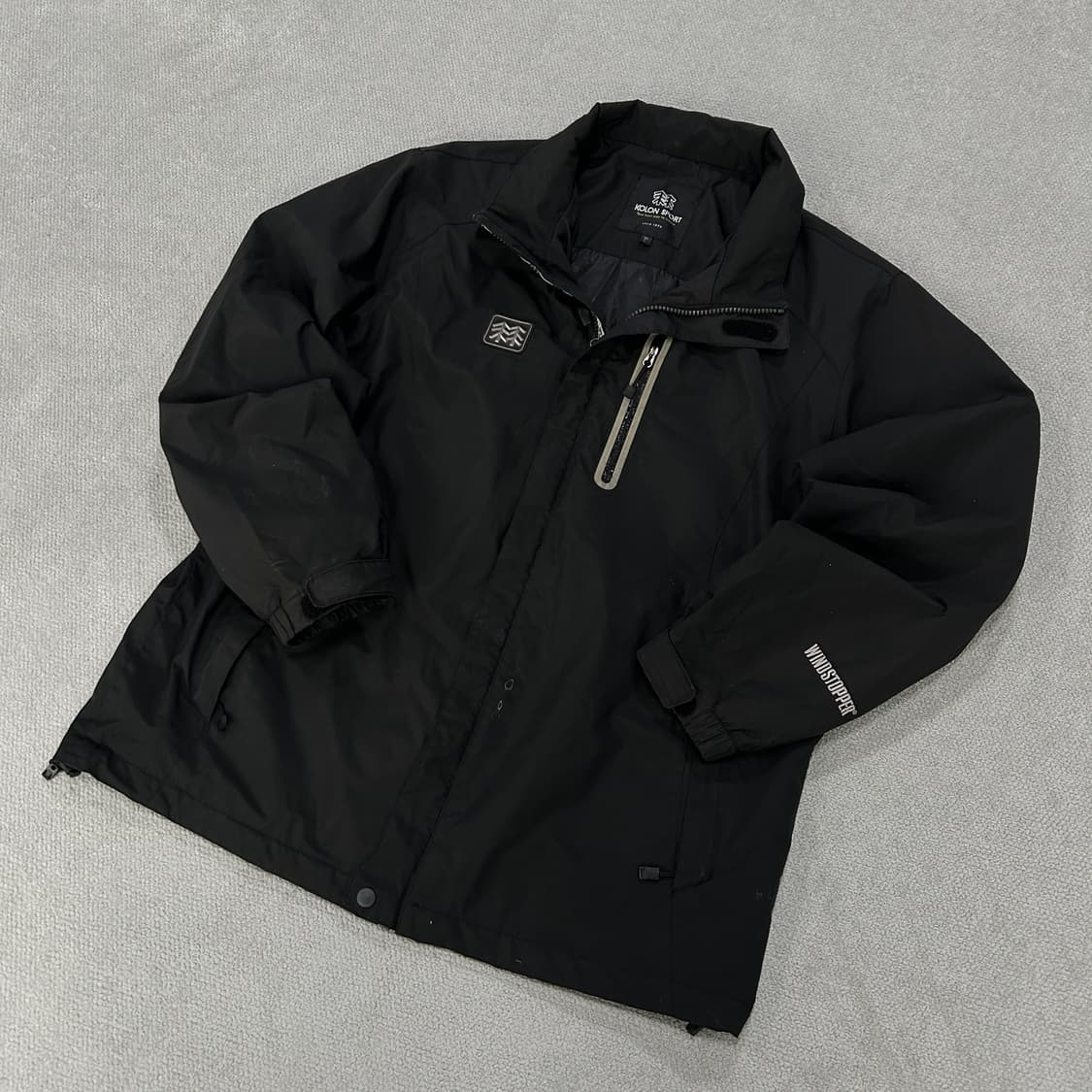 코오롱스포츠 윈드스토퍼 블랙 바람막이 L 상품이미지1