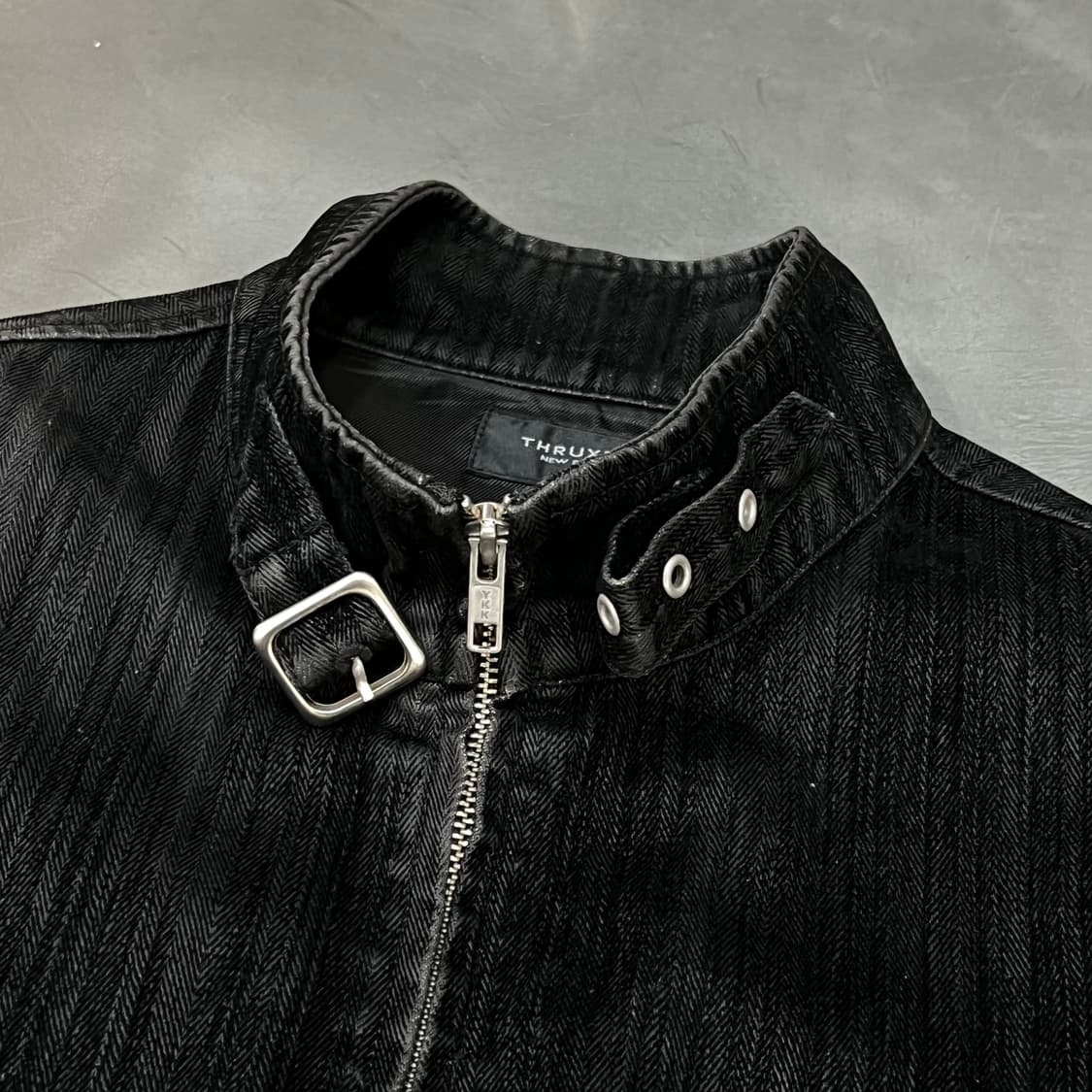  THRUXTON 다크 바이커 자켓 y16537 상품이미지4