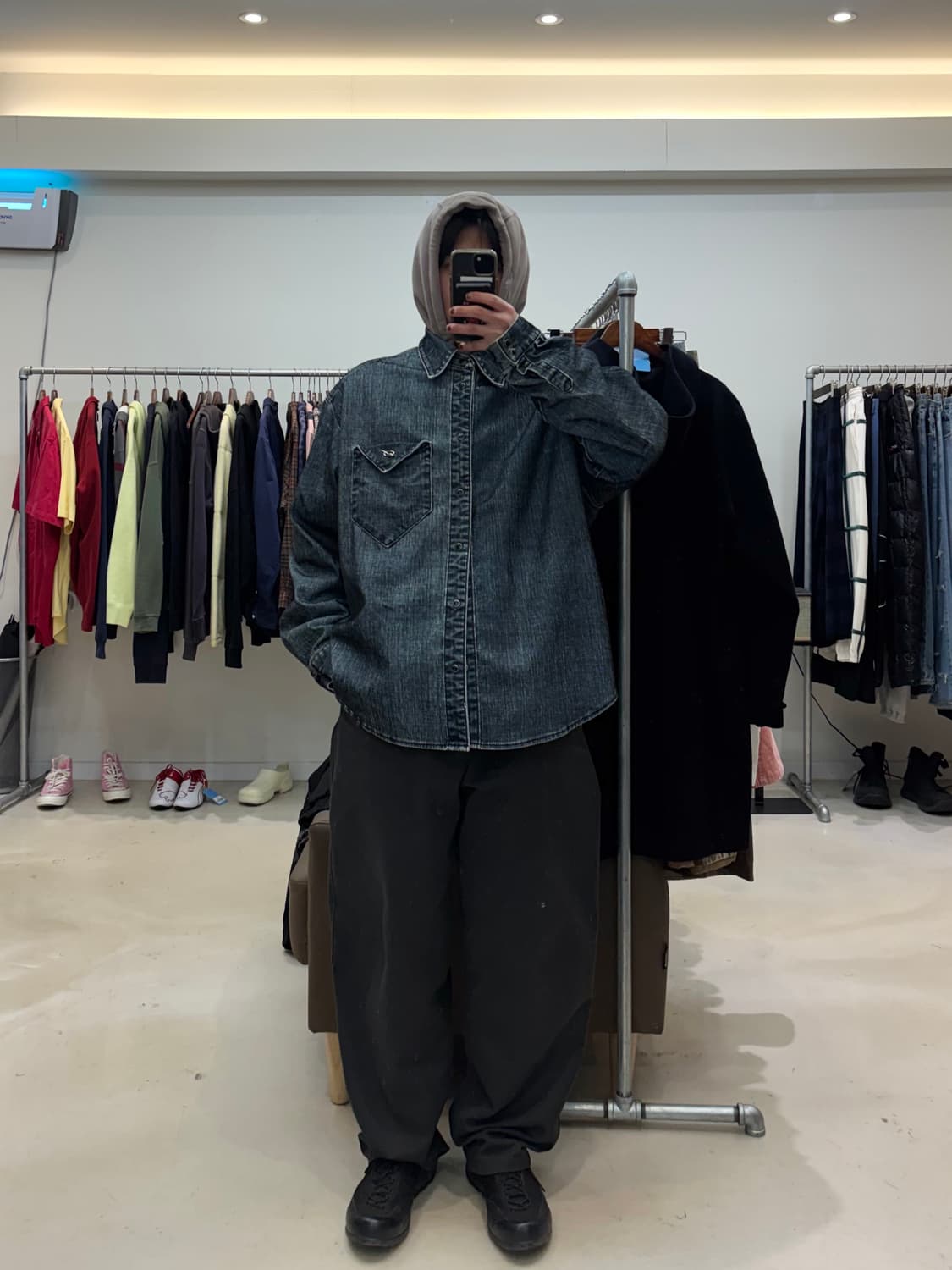 51퍼센트 데님 버튼 셔츠 자켓 상품이미지9