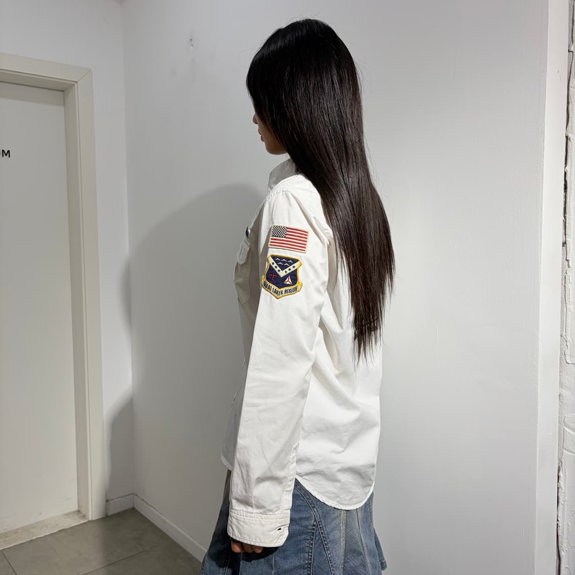 아비렉스 USA 와펜 자수 셔츠 상품이미지3