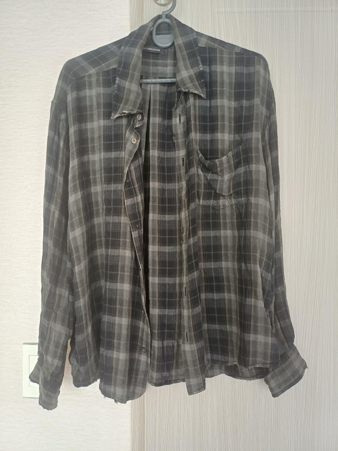 해칭룸 over dyed raw shirt 2사이즈 상품이미지2