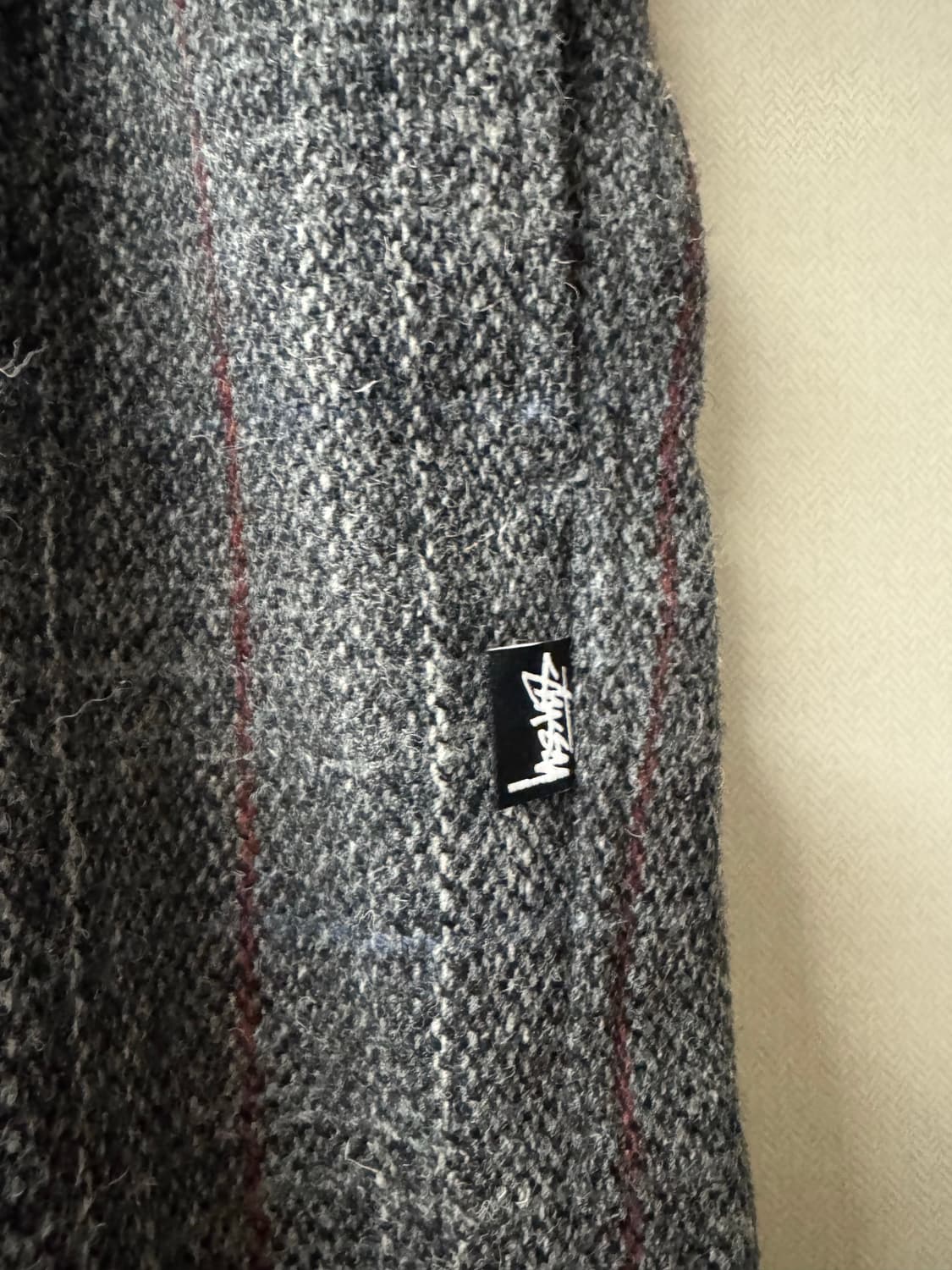 스투시 x 해리스트위드 체크 셋업 상품이미지7