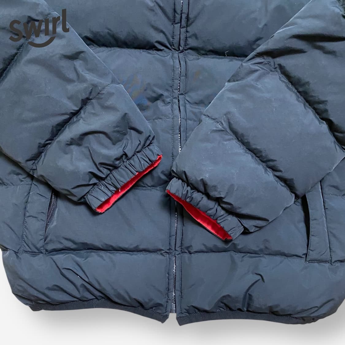 🌊Nike 리버시블 패딩 (블랙/레드) 상품이미지6