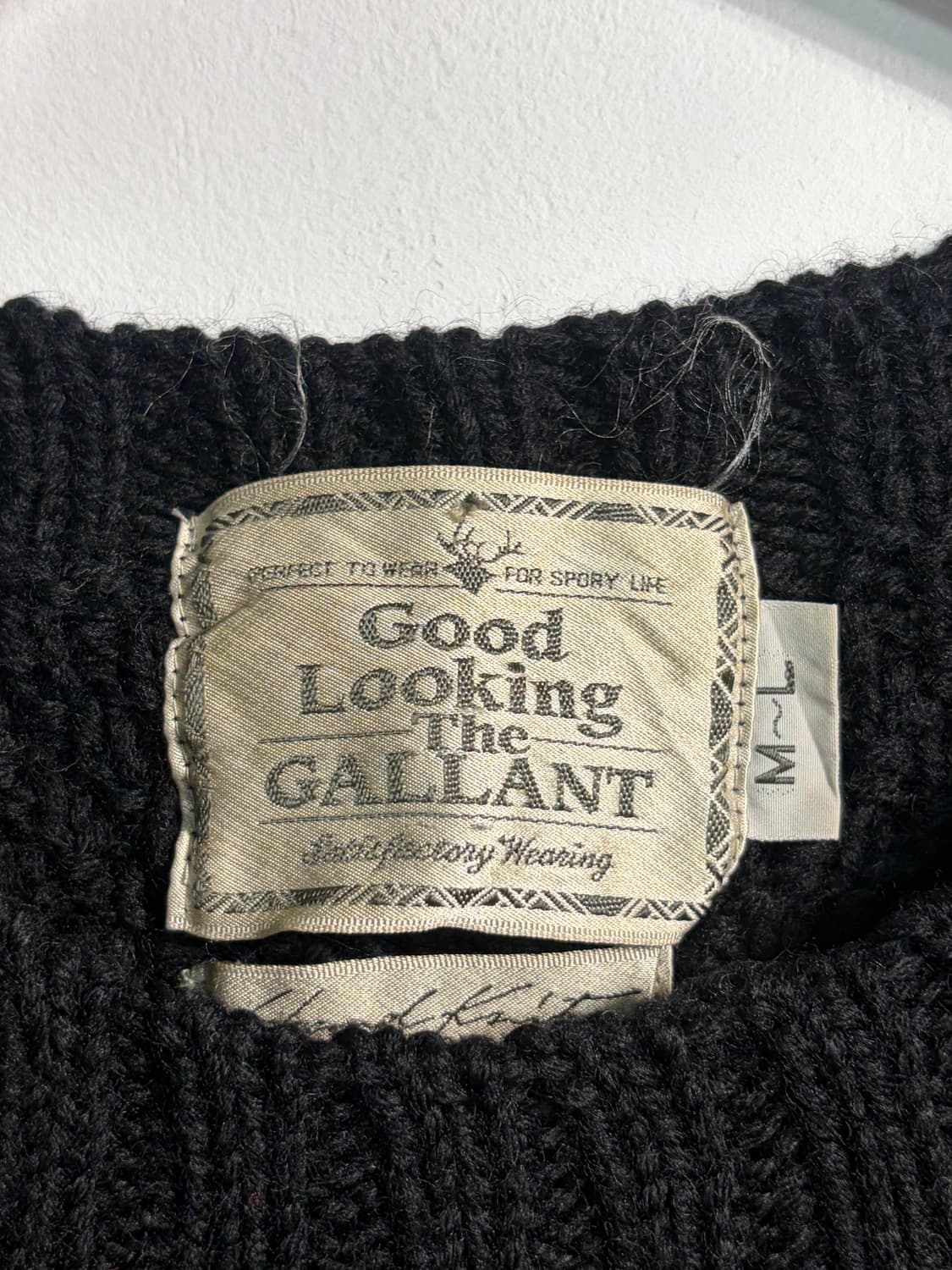 [L~XL] 헤비울 100% 자수 핸드니트 상품이미지5