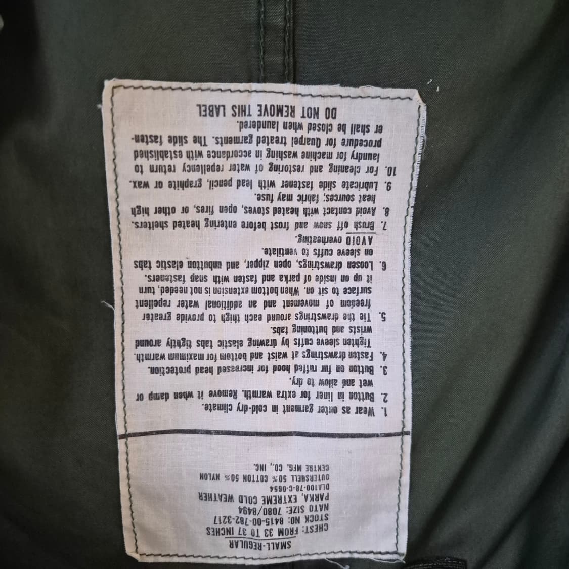 m65 피쉬테일 개파카 오리지널 s 상품이미지3