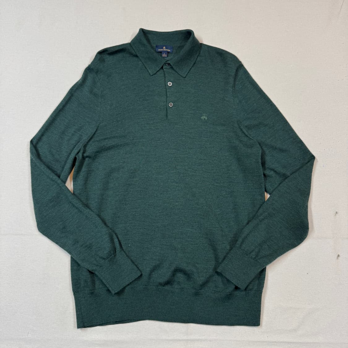 L) 브룩스브라더스 메리노울 카라 니트 상품이미지1