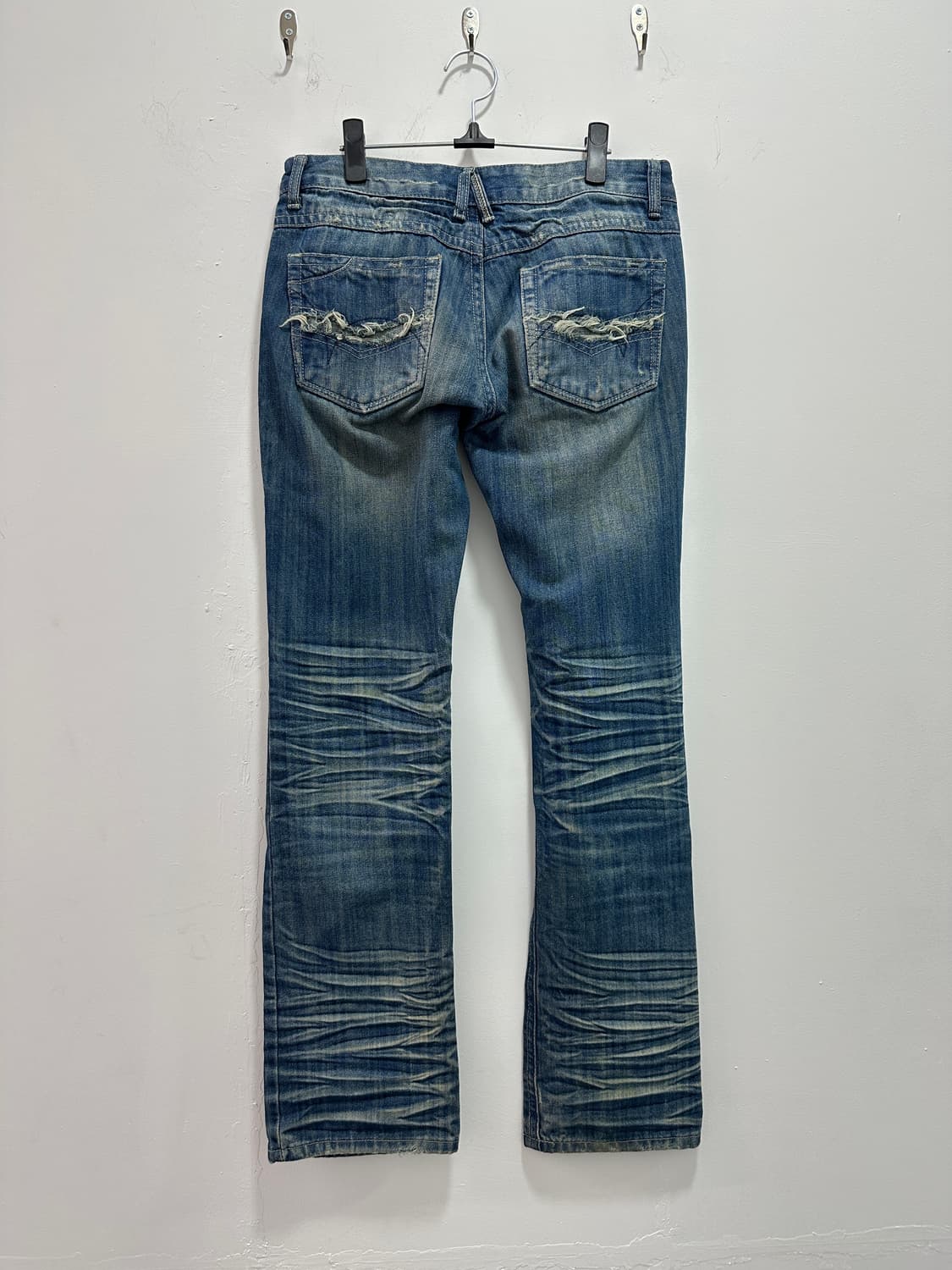 Vintage denim fade lines washing pants 상품이미지8