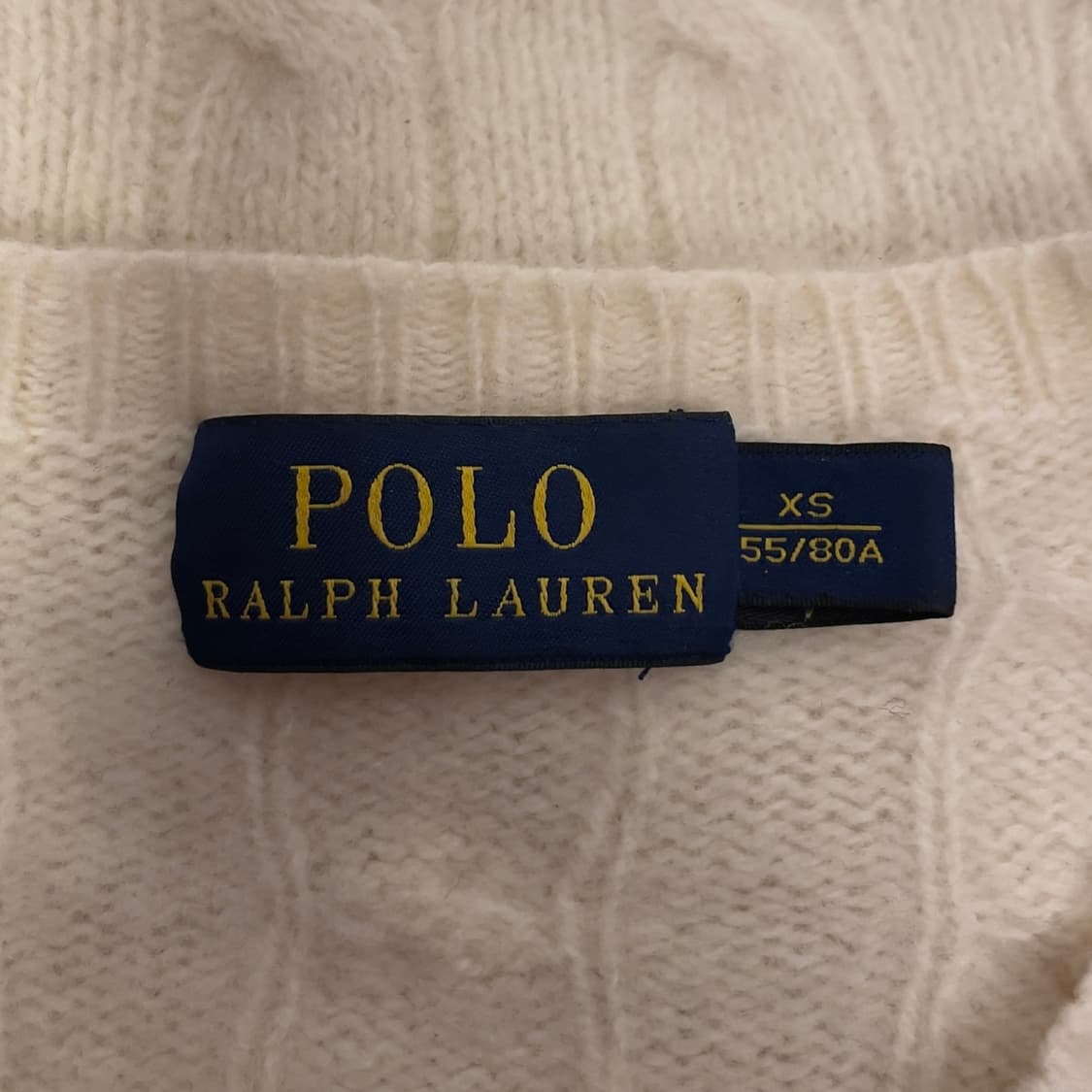 폴로 랄프로렌 (우먼) 화이트 케이블 니트   상품이미지4