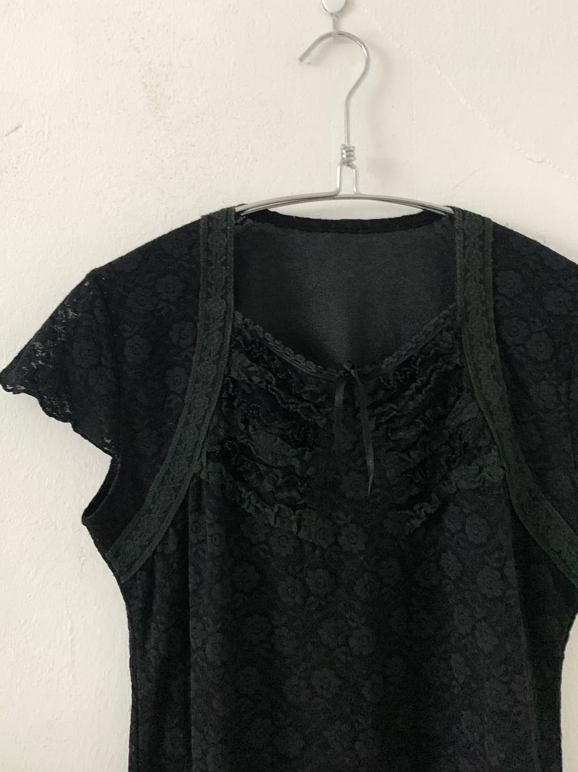 Black Fairy Feminine Lace Blouse 상품이미지8