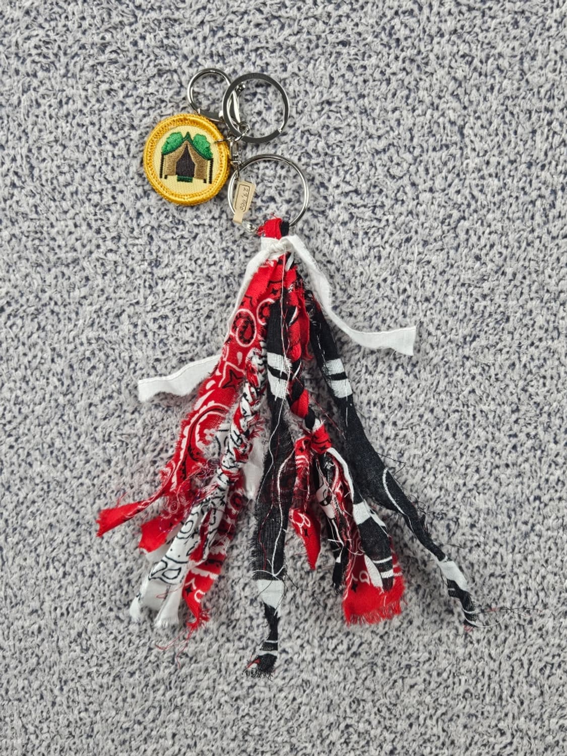 핸드메이드 커스텀 패치 반다나 카라비너 키링 ( OS ) / 10682 상품이미지1