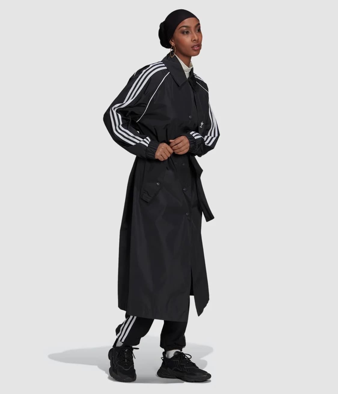 (S)아디다스 트렌치 코트 블랙 상품이미지2