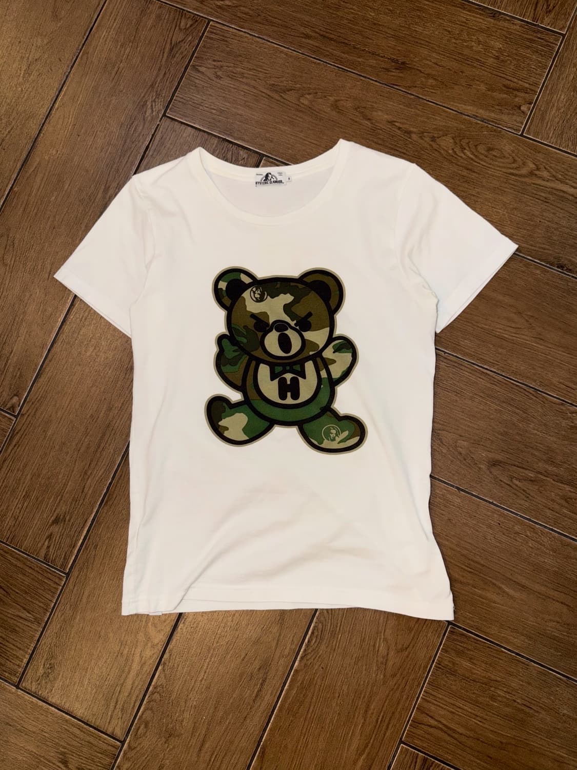 히스테릭글래머 카모 퍽베어 티셔츠 (레어) 상품이미지8