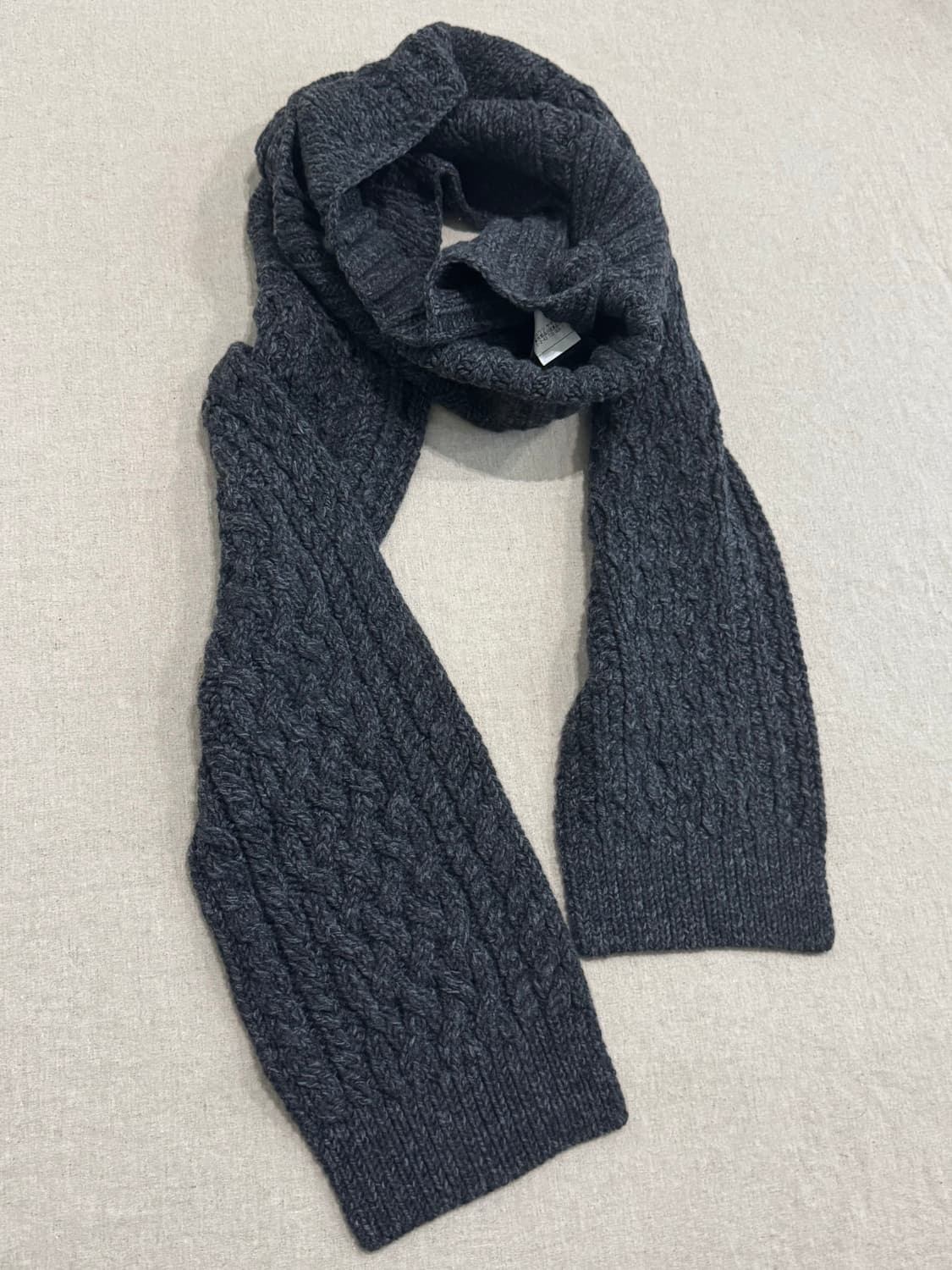 요지야마모토 x 카요나카무라 19aw 울 터틀넥 머플러 상품이미지2