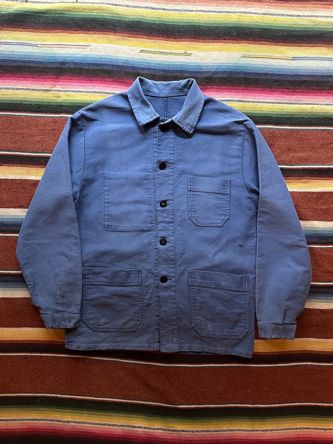 60s 빈티지 프렌치 몰스킨 워크 자켓 상품이미지1