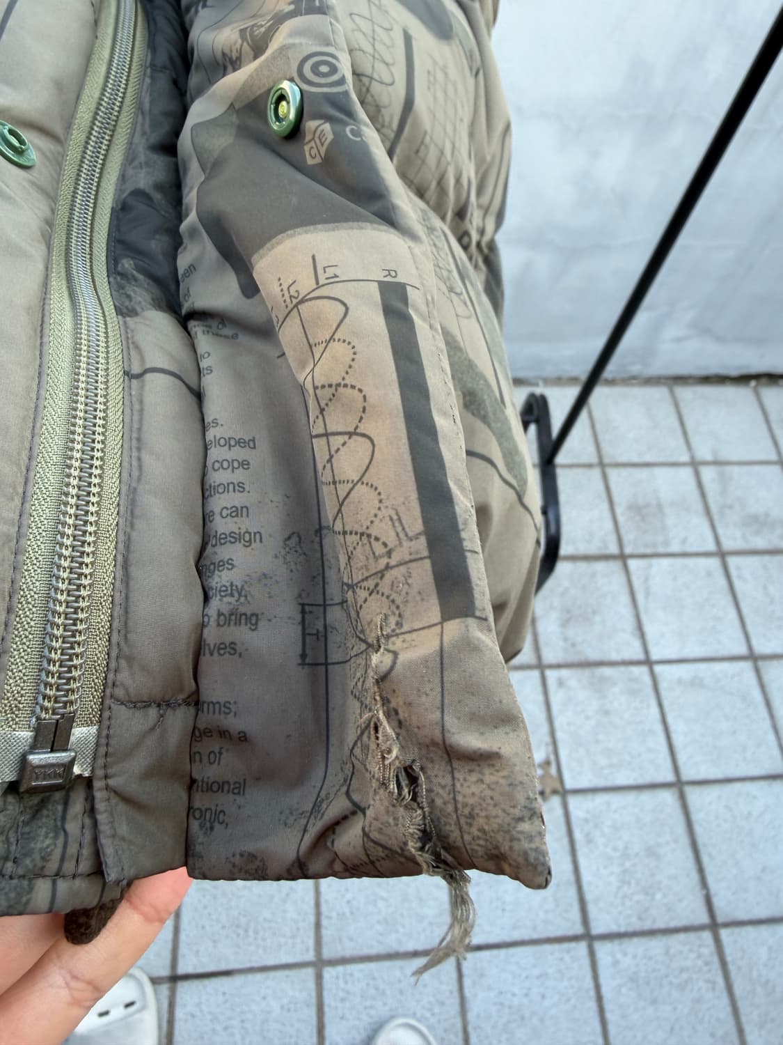 카브엠트 기하학 패딩 상품이미지2