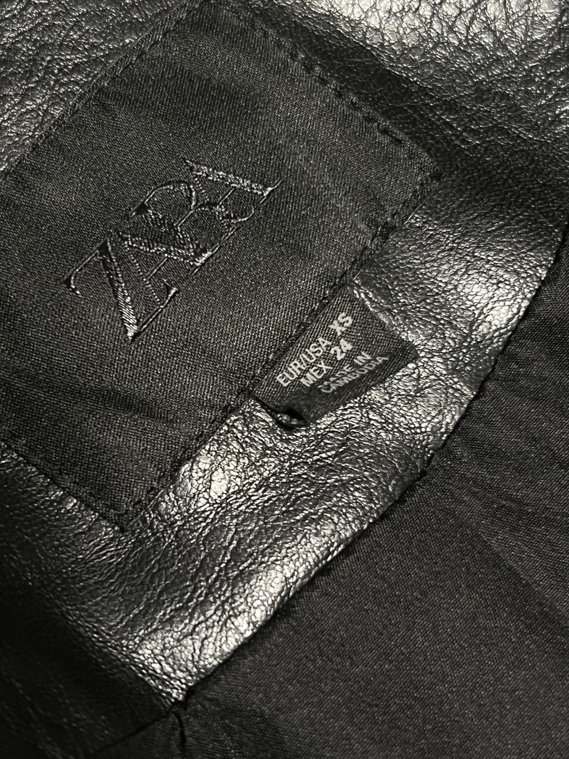 자라 레더 자켓 S / WOMAM (M) 상품이미지4