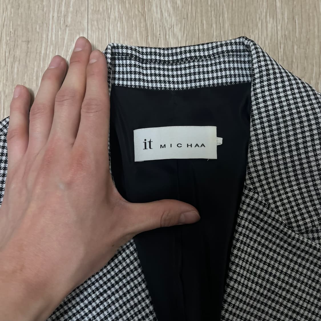 잇미샤 여성 하운드투스 벨트 정장 자켓 55-66 상품이미지4