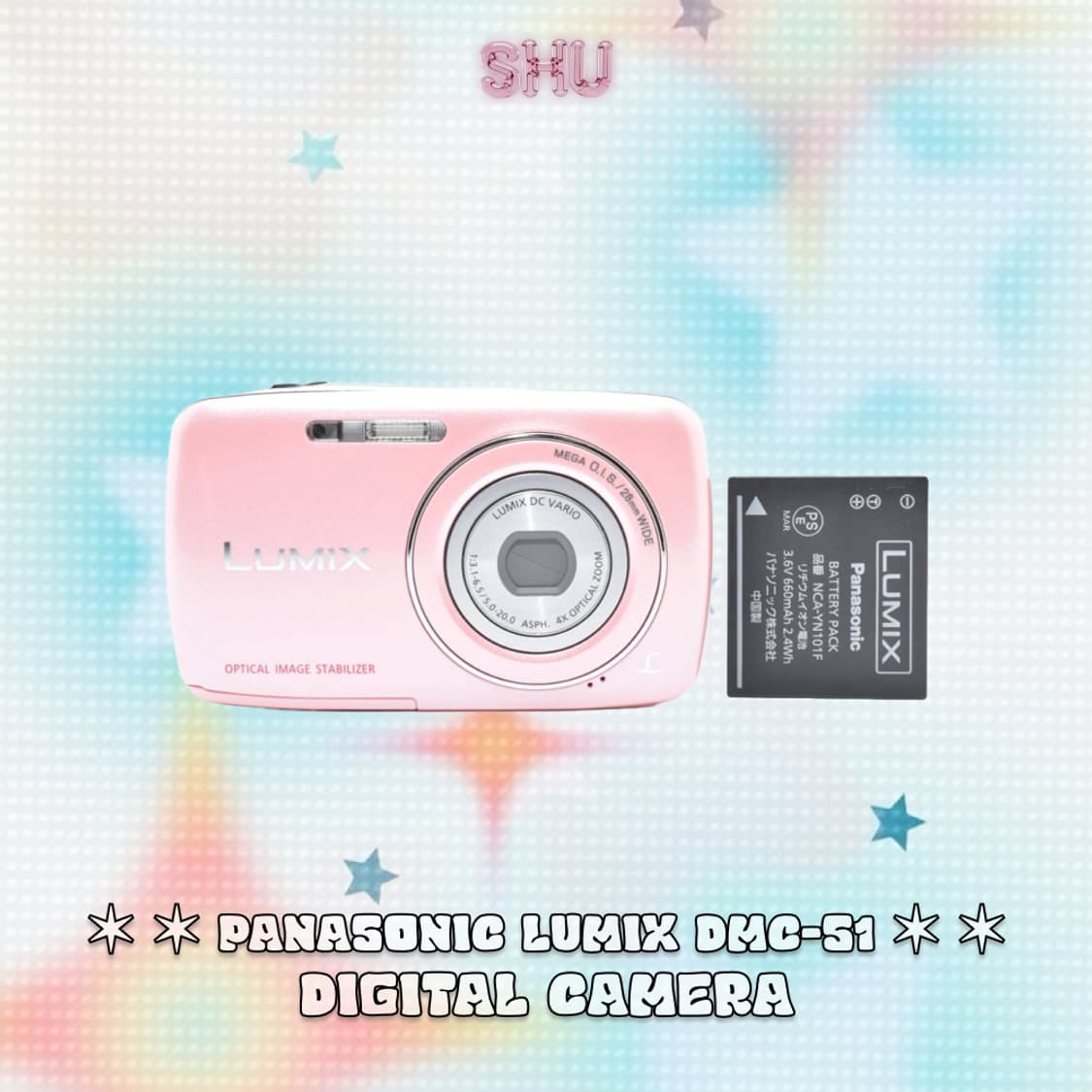 파나소닉 루믹스 DMC-S1 빈티지 디카 디지털카메라 베이비핑크 상품이미지3