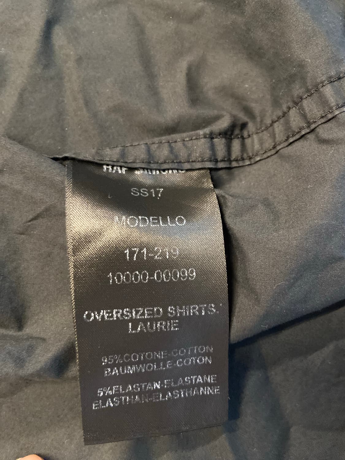 라프시몬스 17ss 로버트 메이플소프 오버셔츠 사이즈 46 상품이미지8