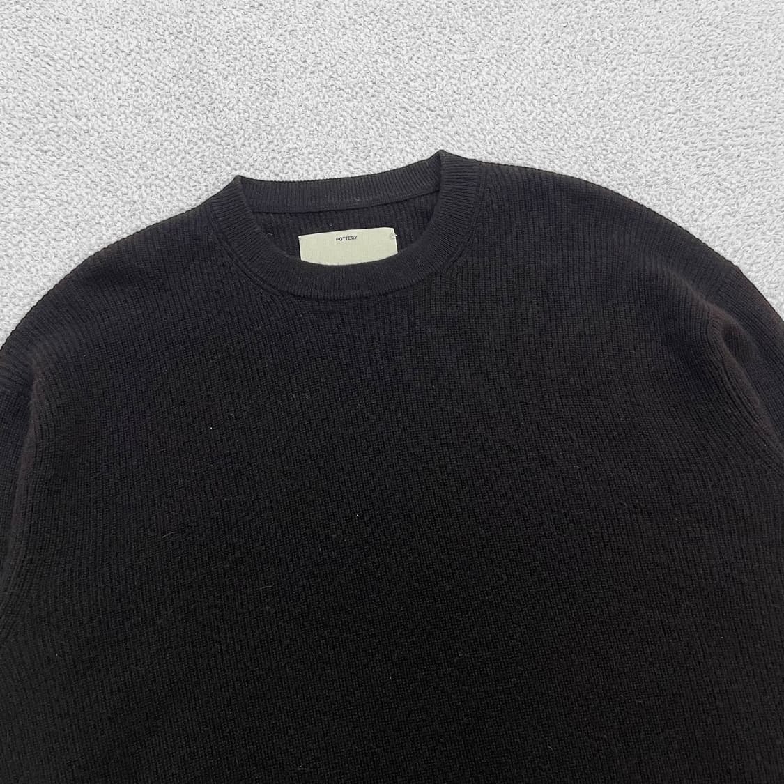 포터리 Pottery 울 캐시미어 니트 브라운 상품이미지2