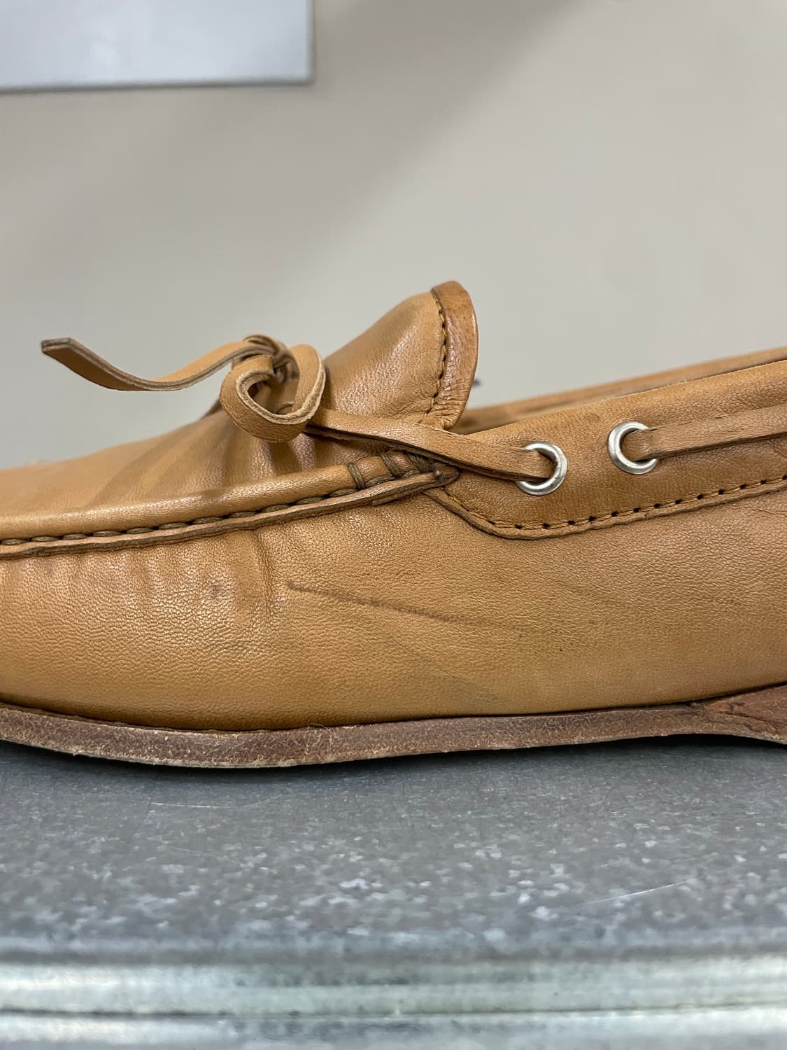 아테스토니 레더 로퍼 브라운 상품이미지7