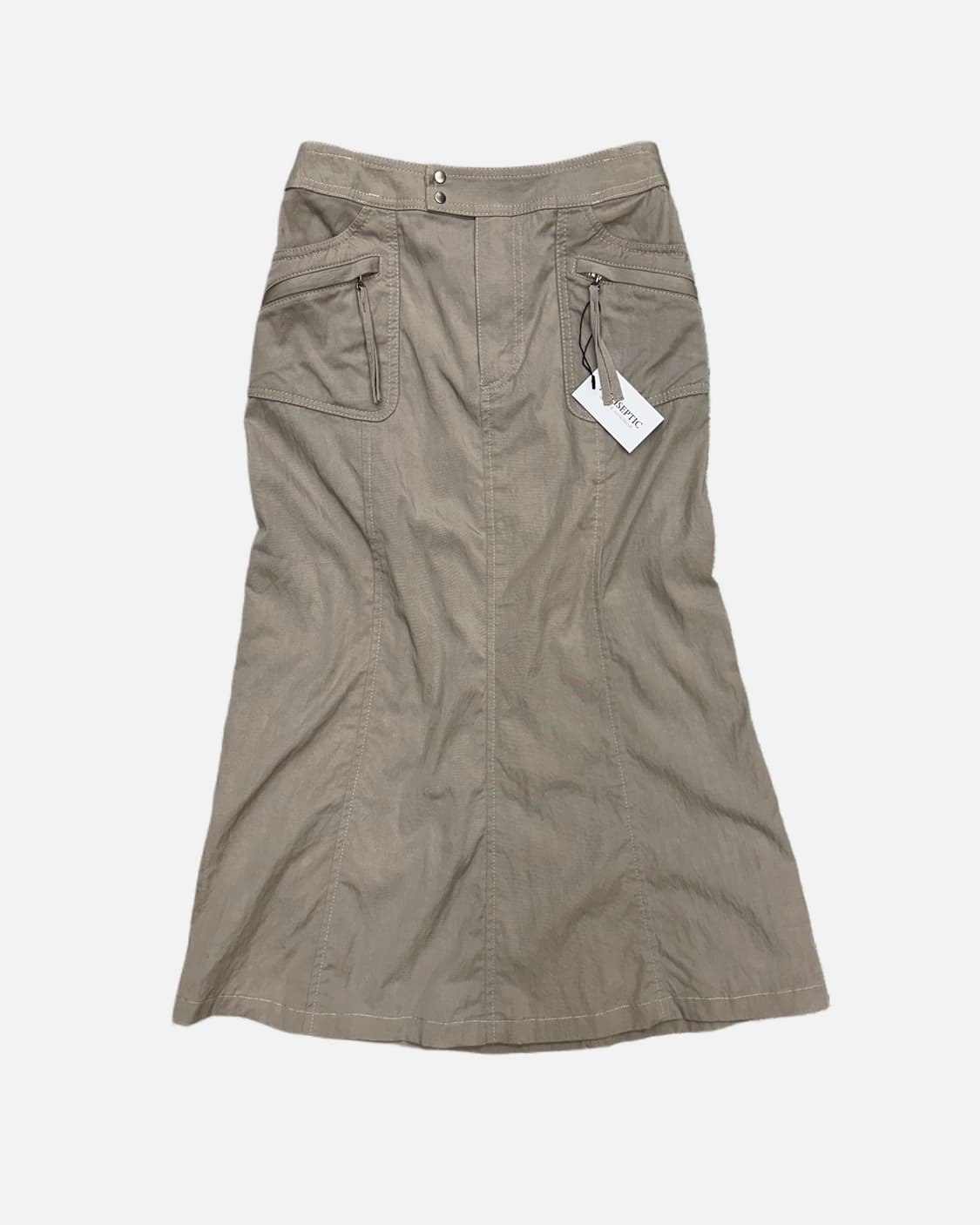 beige pocket snap skirt 상품이미지1