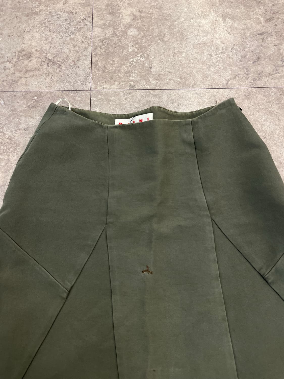 마르니 스커트 카키 42 #csz3958 상품이미지5