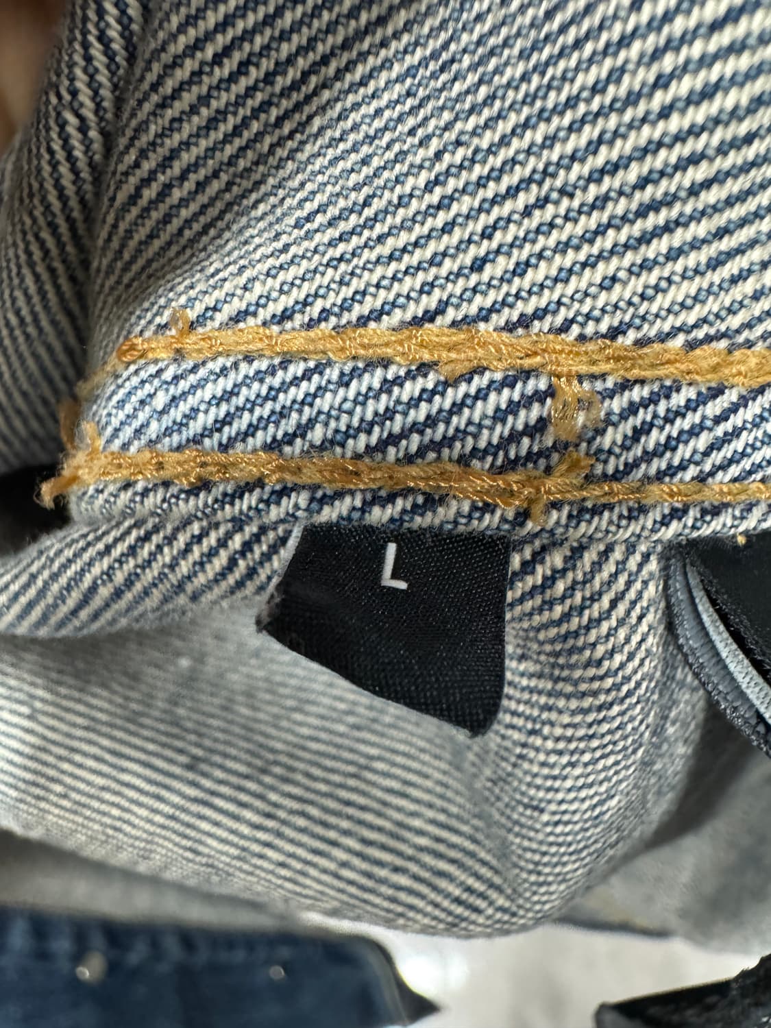 셀린느 백로고 후드 데님 자켓 L  상품이미지3