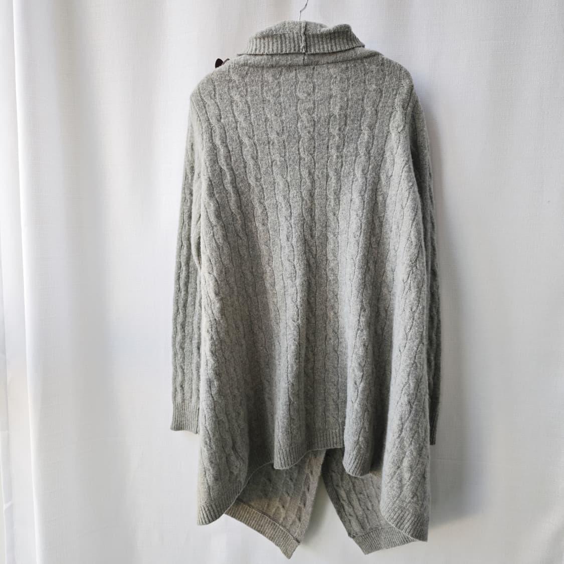 폴로 랄프로렌 울 캐시미어 소가죽스트랩 워머 니트 가디건 라이트그레이 M 상품이미지8