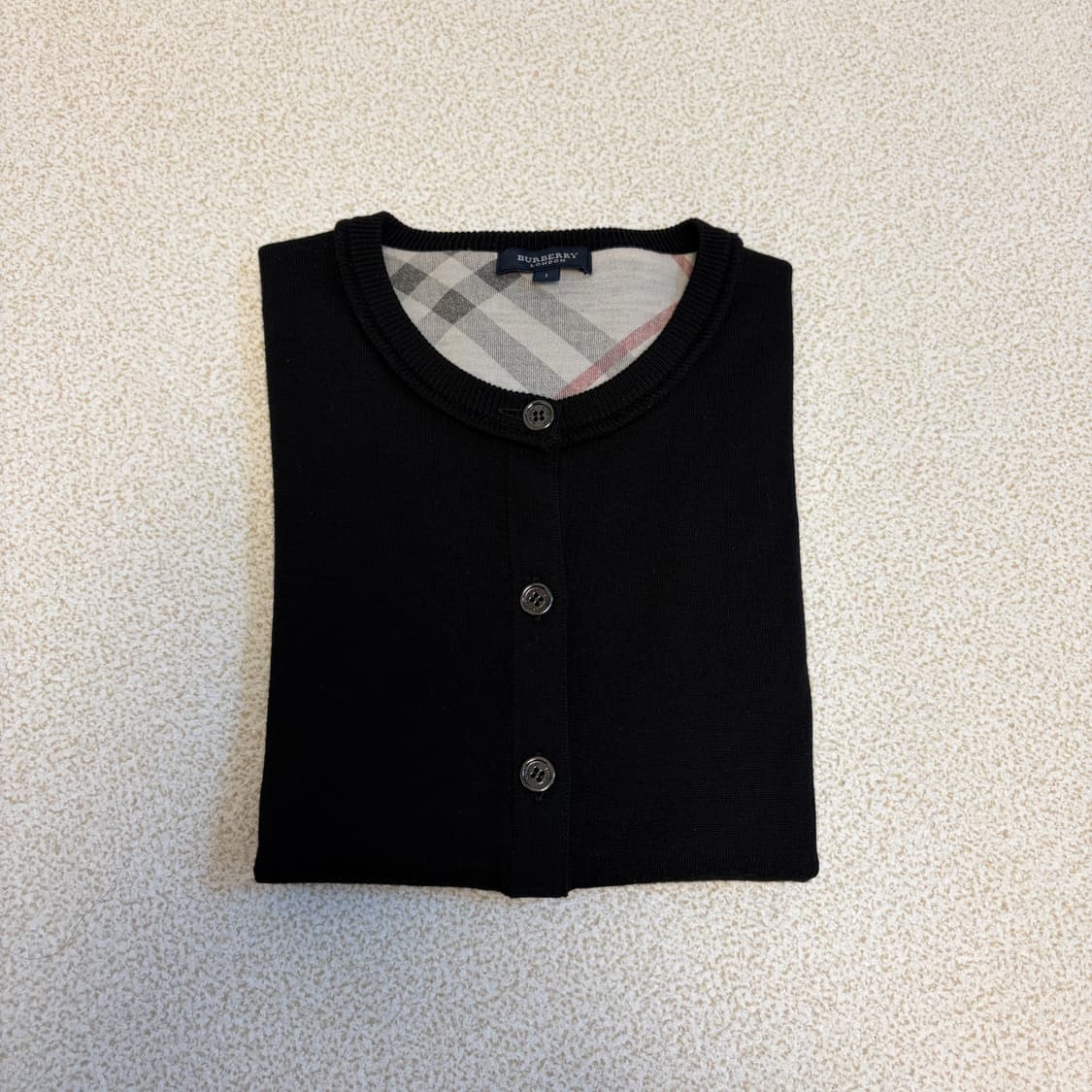 버버리 런던 울 가디건 블랙 상품이미지5
