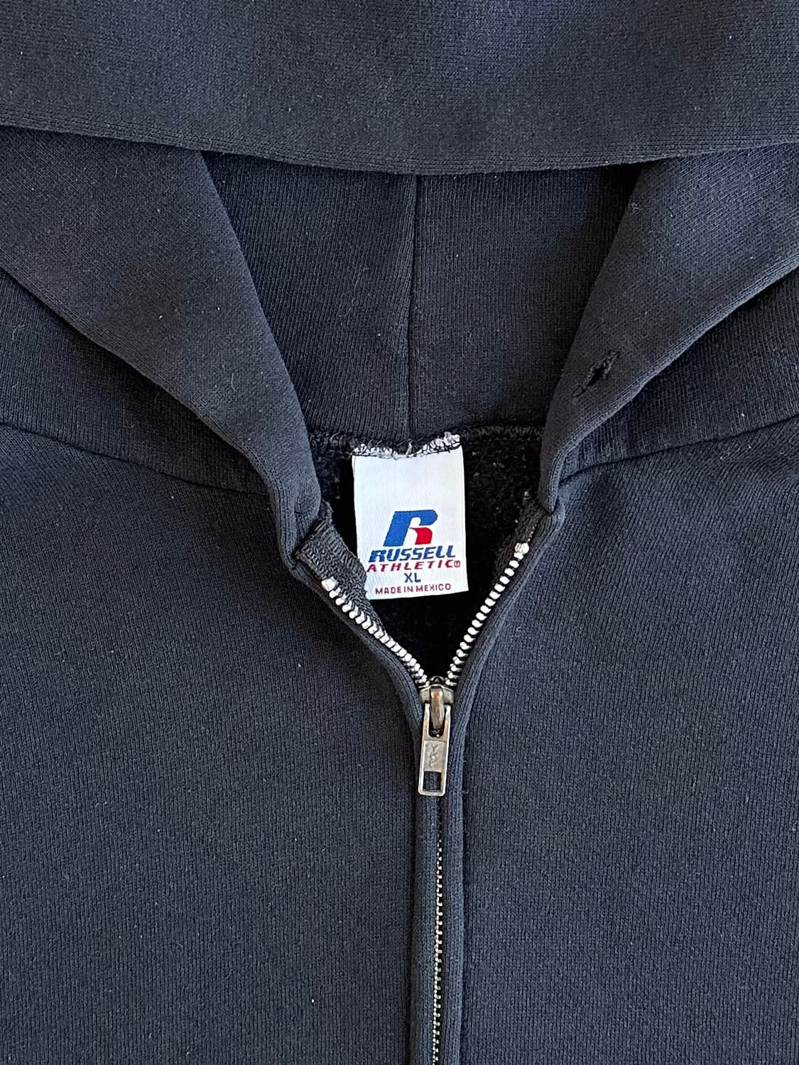 00s 빈티지 러셀 후드집업 블랙 XL 상품이미지6