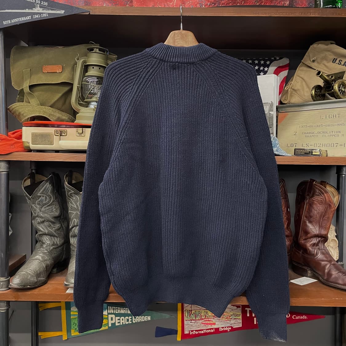 폴로 랄프로렌 신형 라벨 헤비 울 모크 넥 니트 스웨터 컨트리 상품이미지2