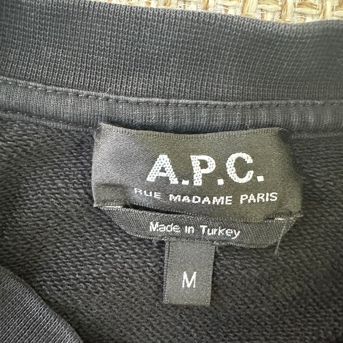 M 아페쎄 블랙 스웻셔츠 0407D 상품이미지2