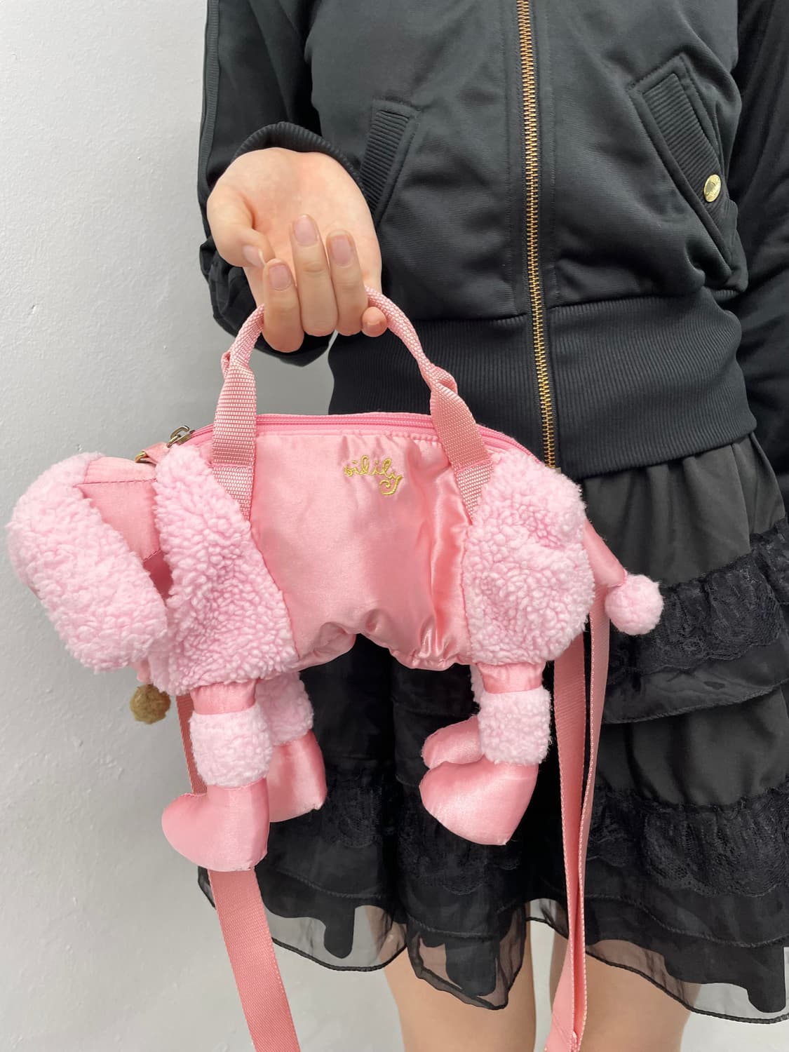 오일릴리 핑크 갸루 댕댕이 백 상품이미지2