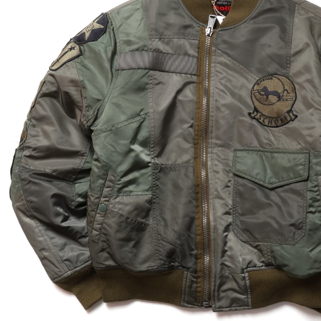 쇼트 Schott Patchwork MA-1 Jacket 
 상품이미지3
