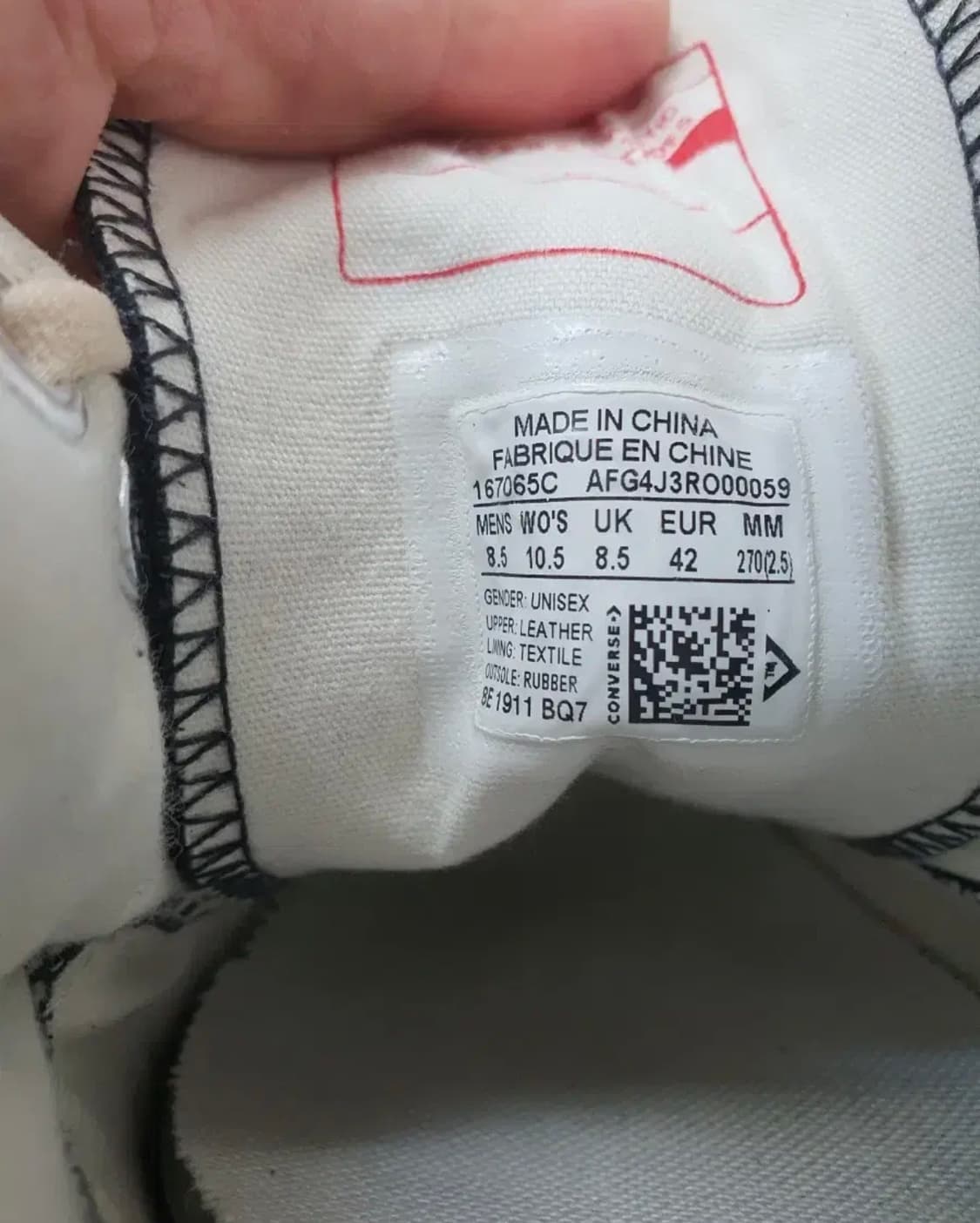 컨버스 척테일러 레더270size 상품이미지4