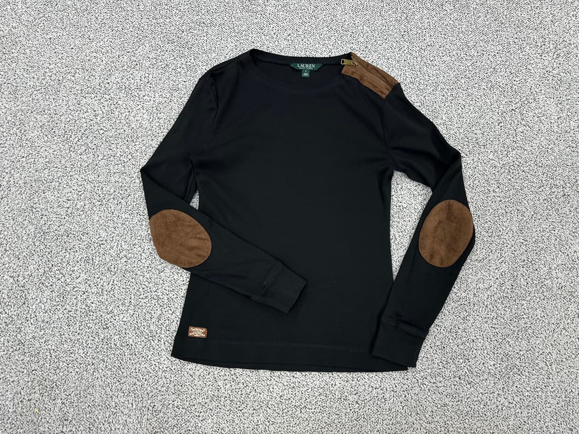 폴로 랄프로렌 디테일 레더패치 라운드티 상품이미지1