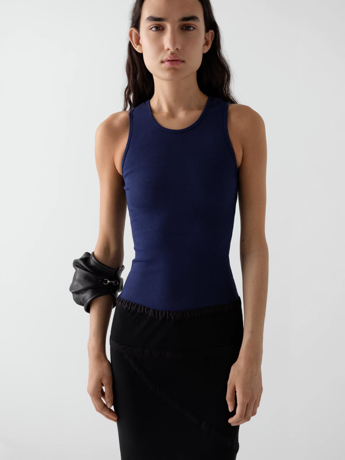 [S,M]기마구아스 Amelia 드레스/블루 블랙 상품이미지1