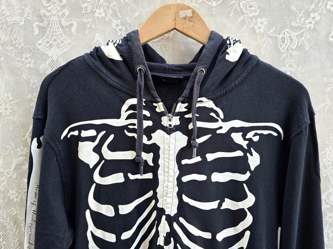 00s 풀 스켈레톤 프린트 후드집업 상품이미지2