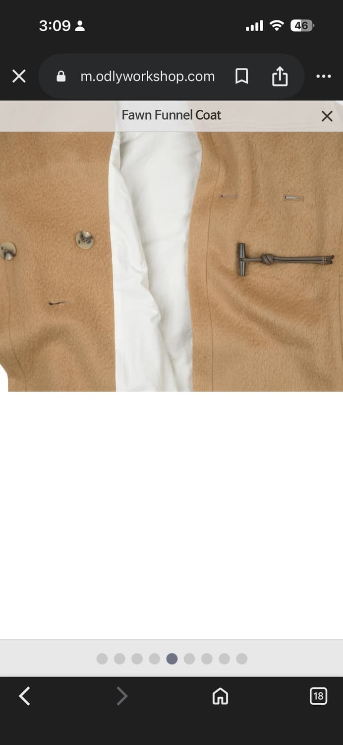 odlywork shop fawn funnel coat 상품이미지7