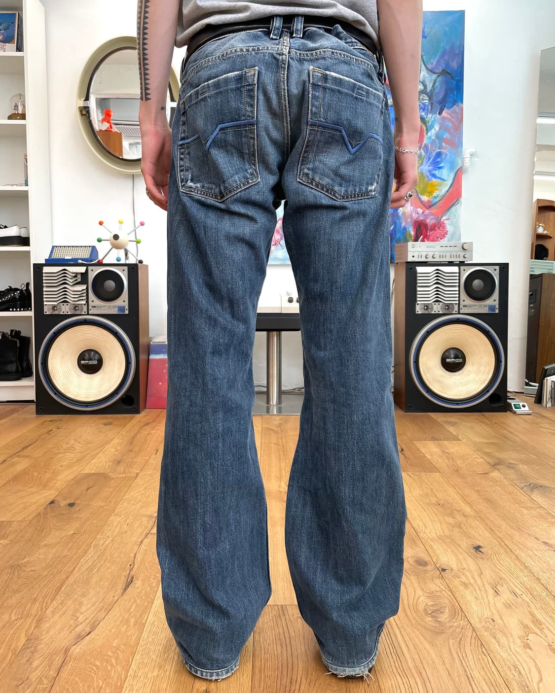 [32] 디젤 플레어 데님 팬츠 상품이미지3