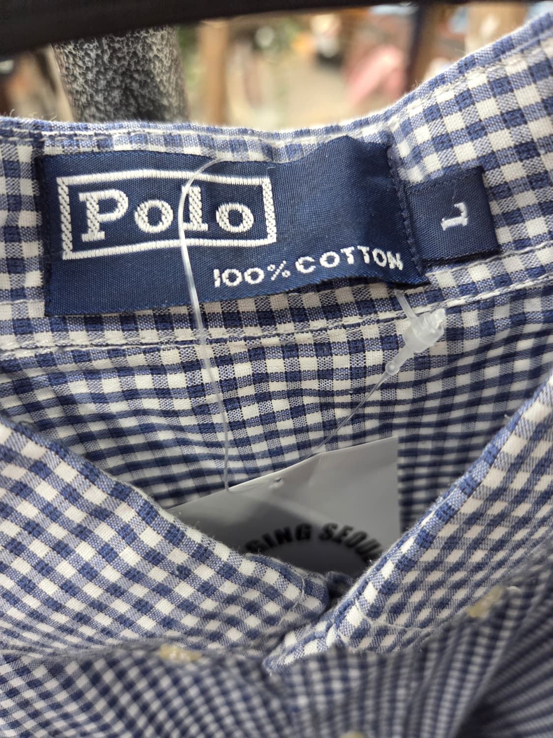 Polo 폴로 블루체크 포켓반팔셔츠 상품이미지3