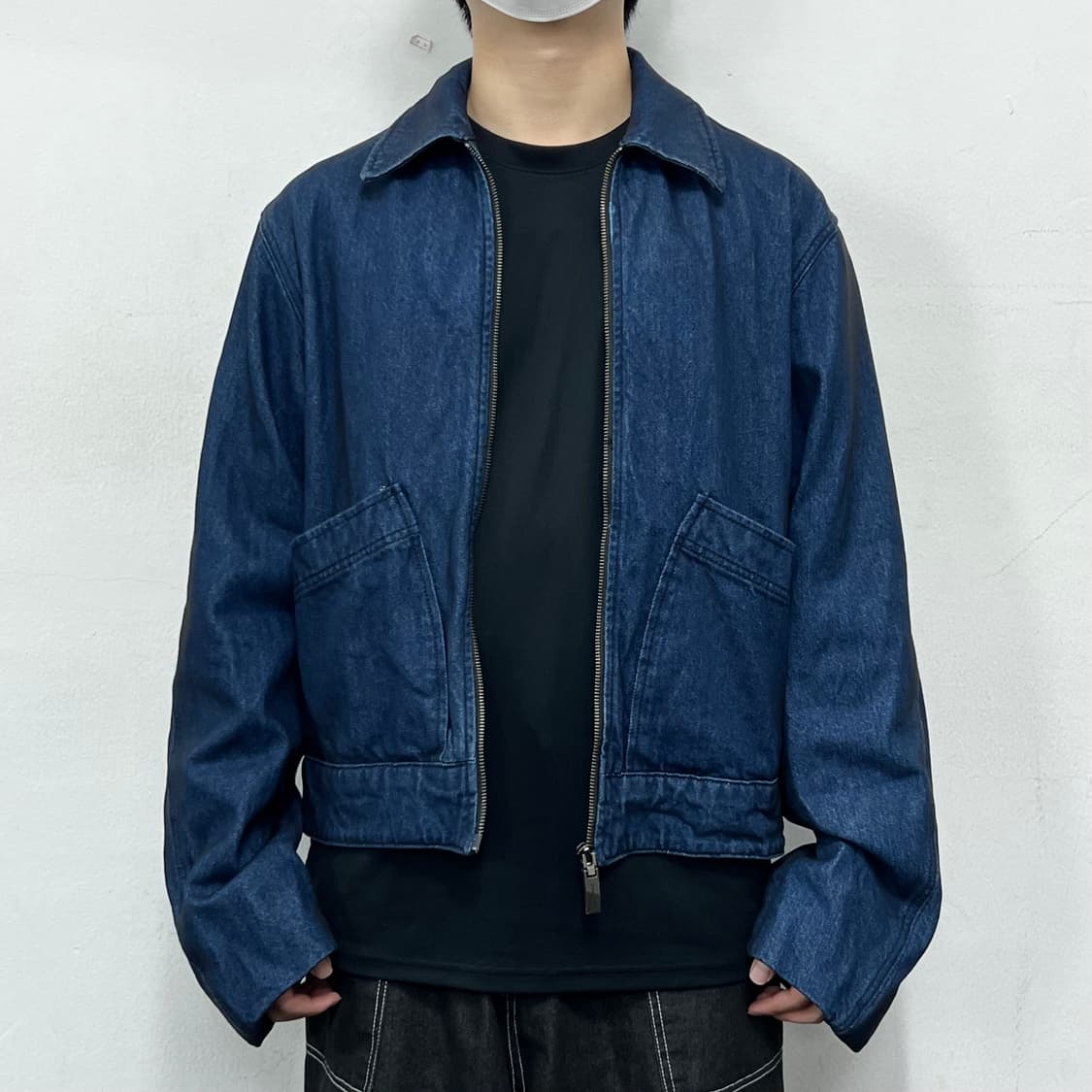 아더에러 24FW 블루 프로덕트 데님 봄버 자켓 상품이미지3